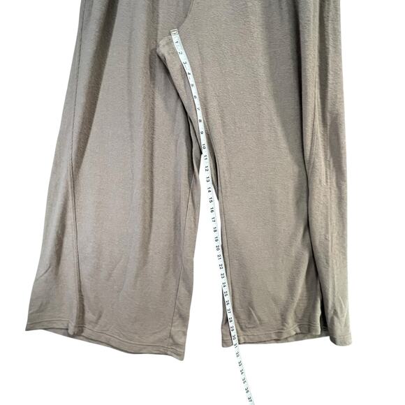 Aerie Soft Life Pants Womens L Beige Wide Leg High Rise Weekend Casual Lounge - Picture 10 of 16